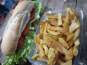 Sándwich milanesa de ternera