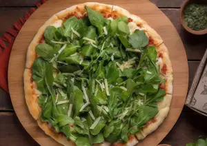 Pizza rúcula a la piedra