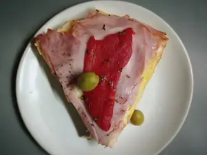 Jamón y morrón