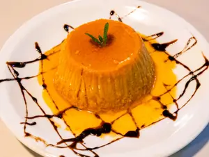 Flan de dulce de leche