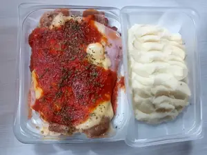 Milanesa Napolitana Con Pure