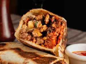 Burrito tex-mex carne picante