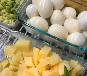 Ensalada de papa y huevo chica