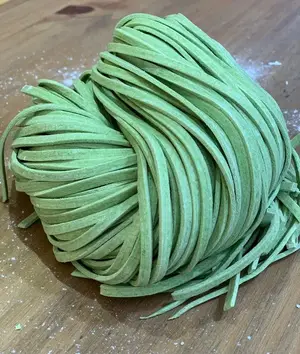Fideos cinta med espinaca 500