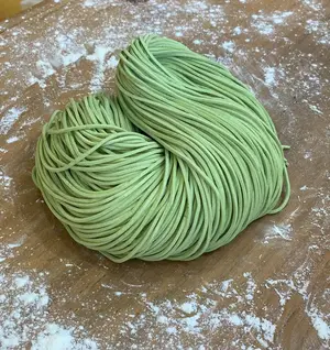 Fideos finos espinaca x 500