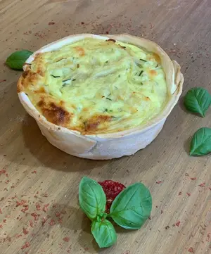 Tarta de cebolla y ciboulette