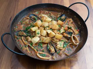 Cazuela de mariscos -