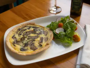 Quiche de hongos -sin tacc-