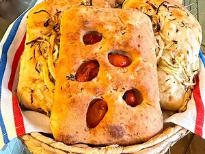 Focaccia de cebolla