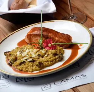 Risotto de salmón (quinoa)