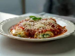 Canelones de ricota y espinaca
