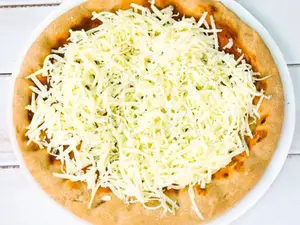 Pizza integral de mozarella