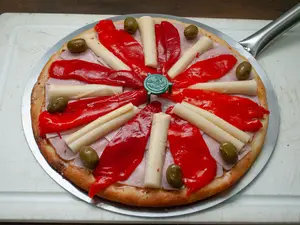 Gg palmitos, jamón y morrones