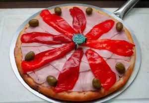 Ind jamón y ananá