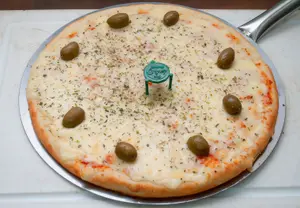 Ind muzzarella con rúcula