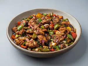 Pollo Al Wok Con Vegetales