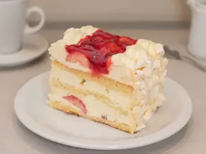 Porción torta espejo