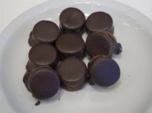 1/4 alfajorcitos de chocoate
