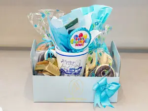 Caja Carton Celeste