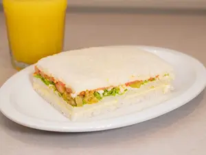 Sand lechuga, huevo, ac verdes