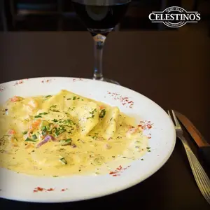 Raviolones de pollo y verdura