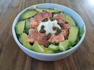 Ensalada iñaki de truchon