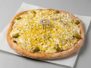 Pizza Jamón Y Huevo (Duro)