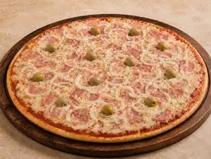 Fugazzeta con jamón
