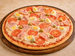 Jamón, tomate y huevo