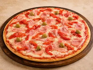 Palmito, jamón y morrón