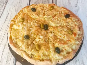 Fugazzeta con jamón