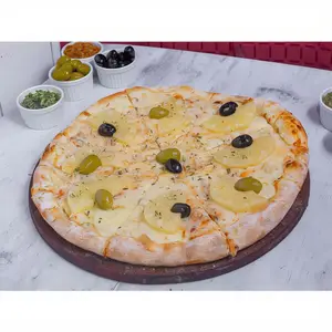 Pizza mozzarella con anchoas