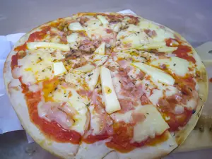 Pizza con panceta
