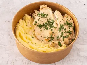 Suprema con puré