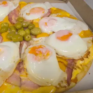 Pizza grande de la casa