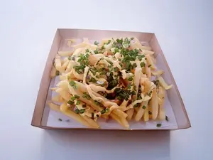 Porción grande de papas fritas