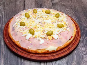 Pizza GRANDE DE JAMON Y HUEVO