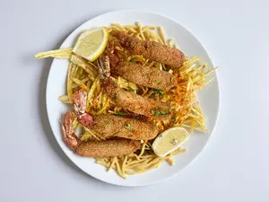 Langostinos apanados