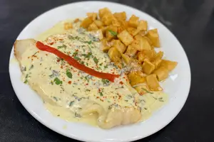 Lenguado al roquefort