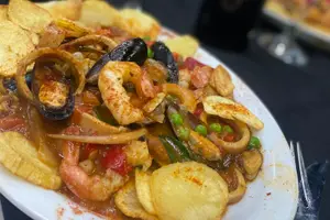 Lenguado con mariscos
