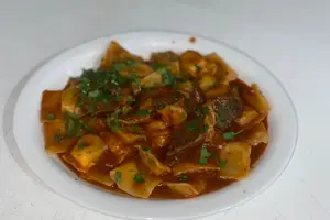 Ravioles con estofado