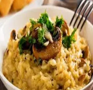 Risotto de champiñones