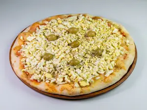 Pizza con huevo