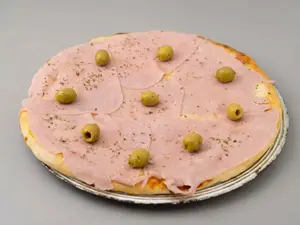 Pizza con jamón (8 porciones)