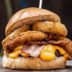 Onion look's burger