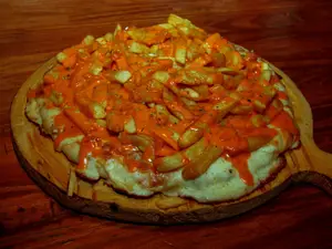 Pizza Papas cheddar