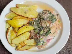 Pollo al verdeo