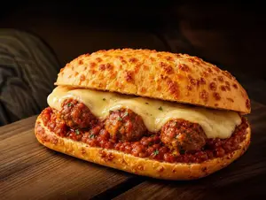 Sándwich de albóndigas
