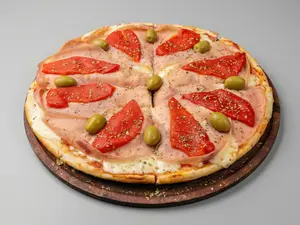 Pizza jamón y morrones gr