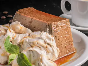 Flan de café individual